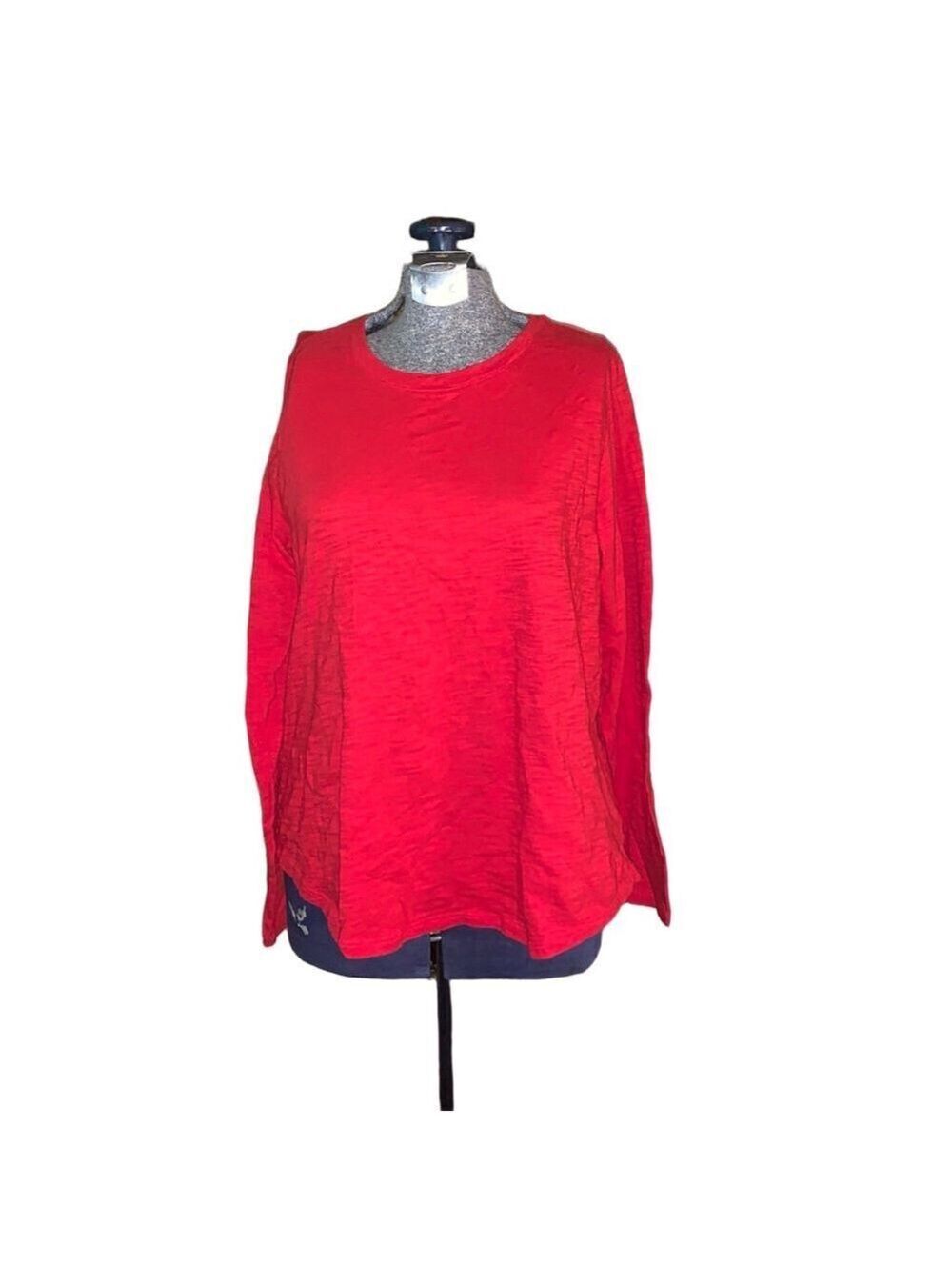 Women's Old Navy Red Everywear Long Sleeve Tee Shirt Size M